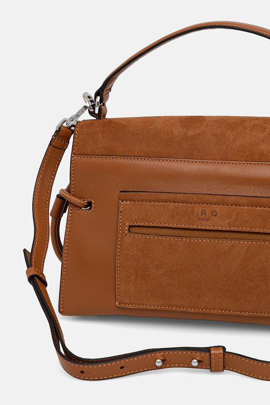 Accesorii IRO geantă de mână din piele întoarsă WP159IRONOMADBI maro