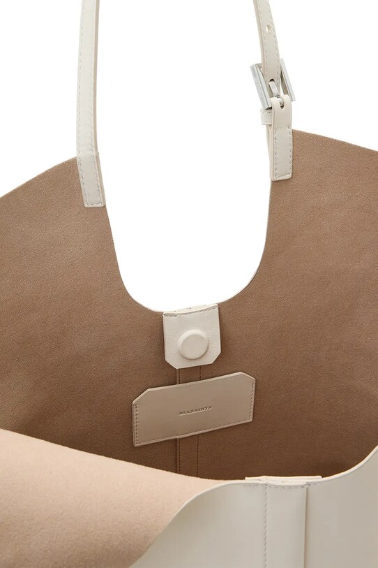 AllSaints torebka skórzana ARA biały W312XC
