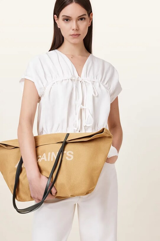 AllSaints torebka bawełniana SERAFINA W323XC