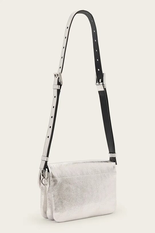 Аксессуары Кожаная сумочка AllSaints JUPITER W331XC серебрянный