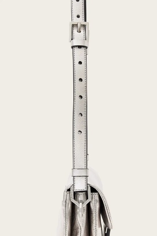 Кожаная сумочка AllSaints JUPITER W331XC серебрянный
