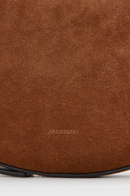 Велурена чанта AllSaints HALFMOON W334XC