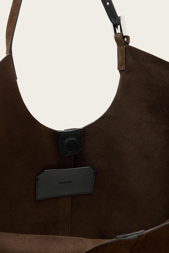 AllSaints torba zamszowa ARA brązowy W338XC