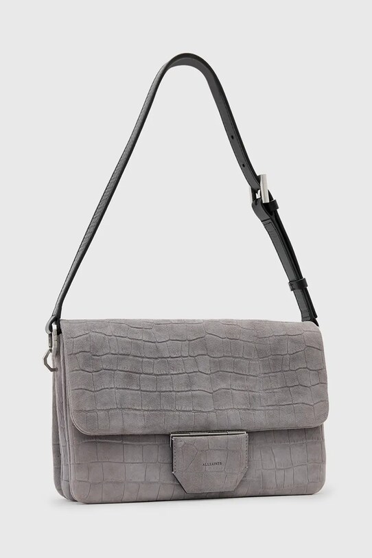 AllSaints torebka skórzana ONDINE W353XC szary AW25