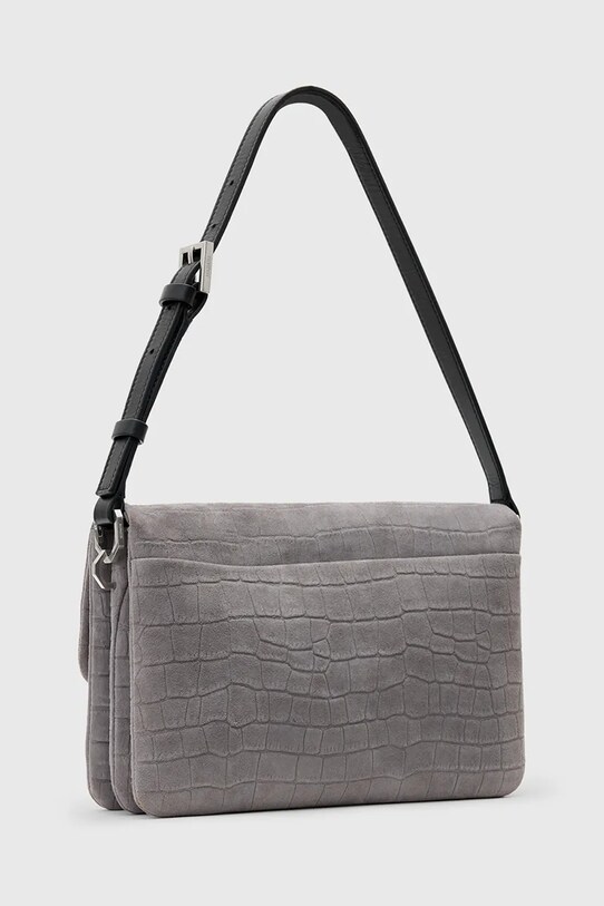 Akcesoria AllSaints torebka skórzana ONDINE W353XC szary