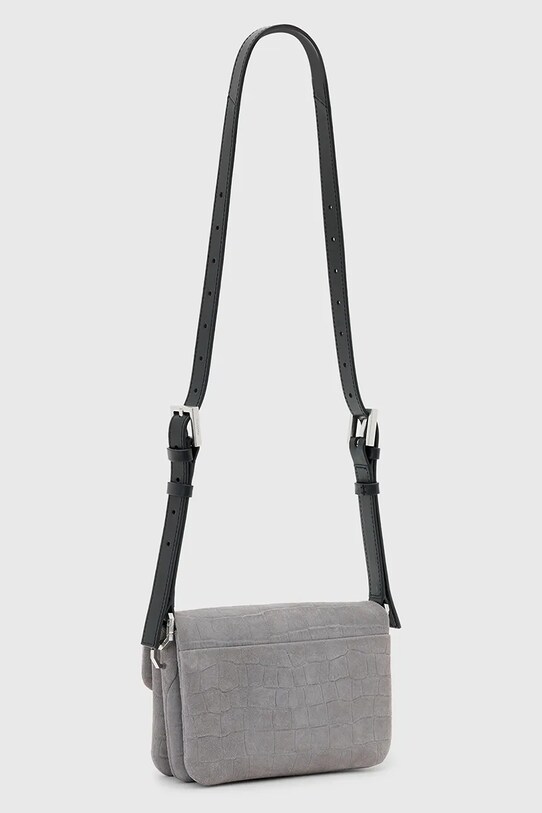 Akcesoria AllSaints torebka skórzana JUPITER W354XC szary