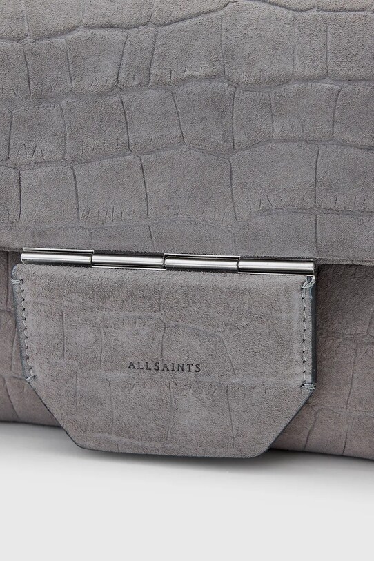 AllSaints torebka skórzana JUPITER W354XC szary