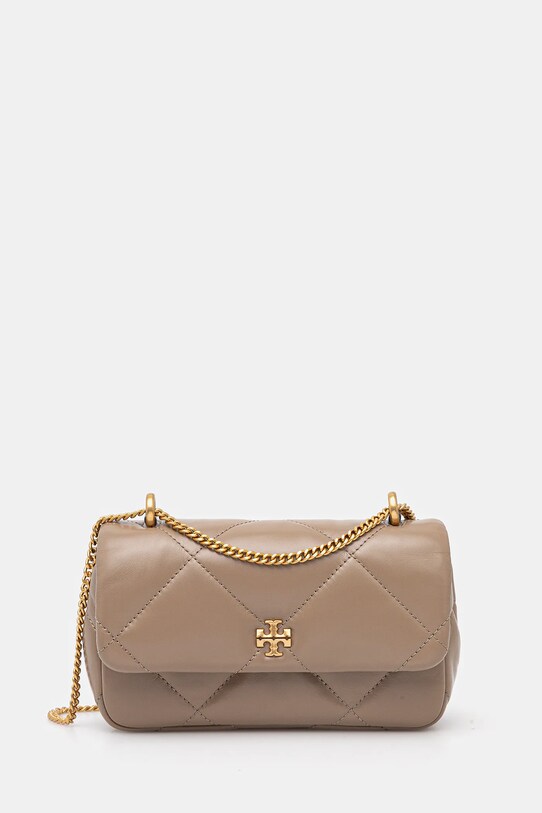 Шкіряна сумочка Tory Burch Kira Diamond Quilt лицьова шкіра коричневий 154710.250