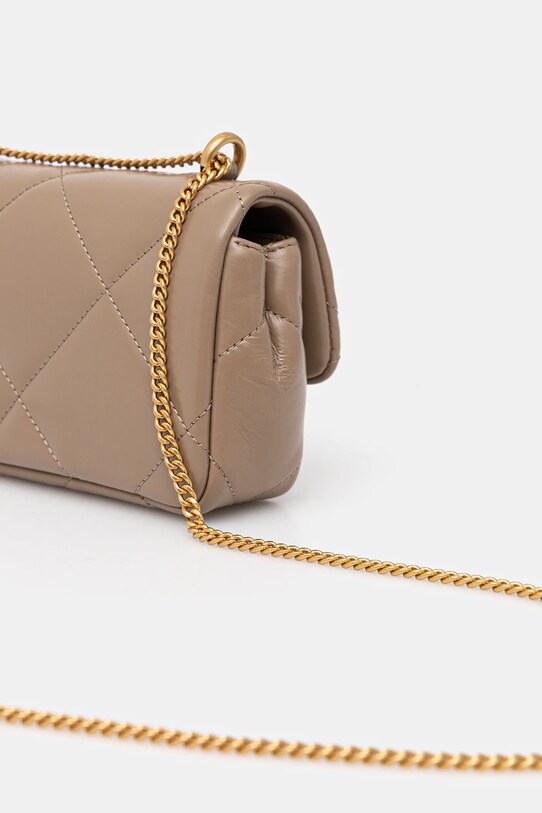Аксесуари Шкіряна сумочка Tory Burch Kira Diamond Quilt 154710.250 коричневий