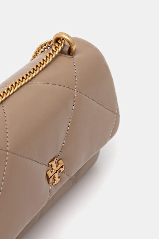 Шкіряна сумочка Tory Burch Kira Diamond Quilt коричневий 154710.250