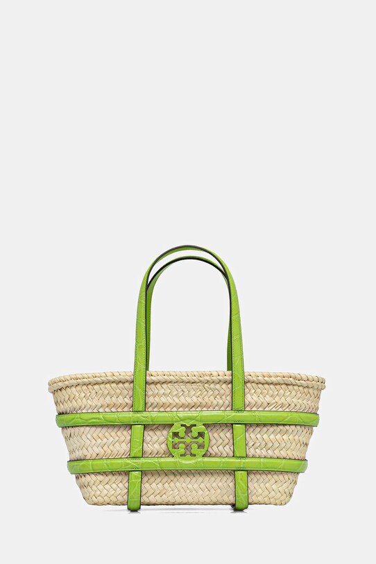 Tory Burch poșeta din rafie Ella Straw uni bej 169396.300