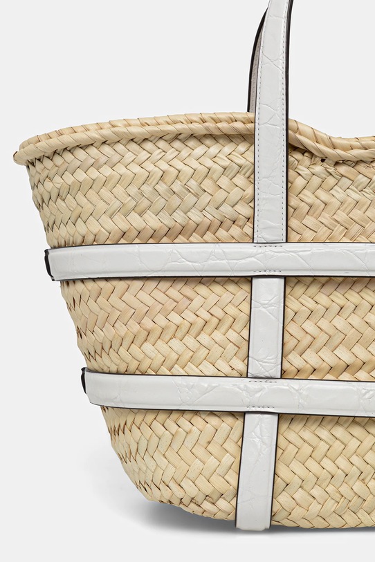 Doplňky Plážový koš Tory Burch Ella Straw 169396.101 béžová