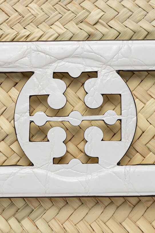 Плажна кошница Tory Burch Ella Straw бежов 169398.100