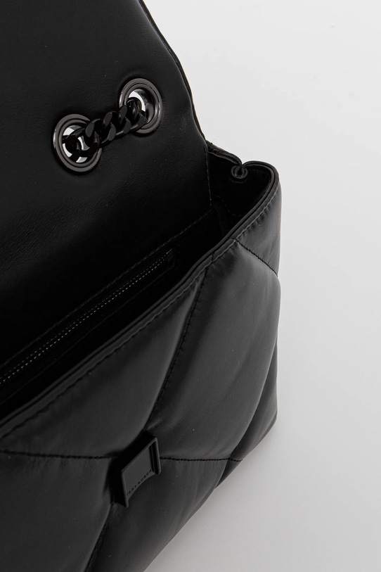 Kožená kabelka Tory Burch Kira Diamond čierna 170620.002