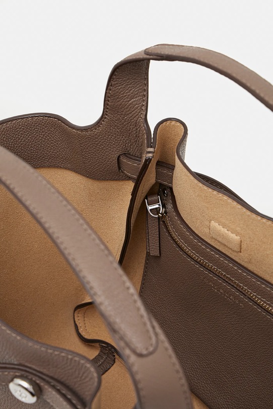 Tory Burch torebka skórzana Romy Tote 164866.253 beżowy