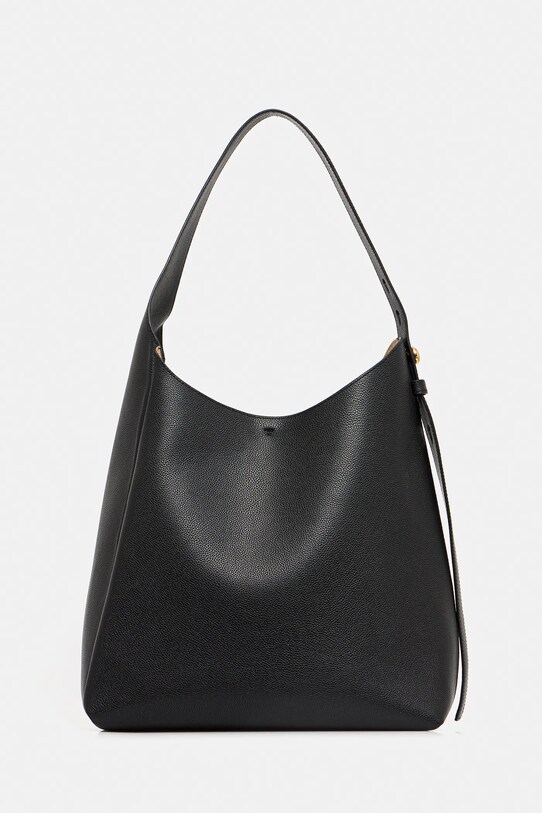 Tory Burch bőr táska Romy Hobo nappa bőr fekete 170964.001
