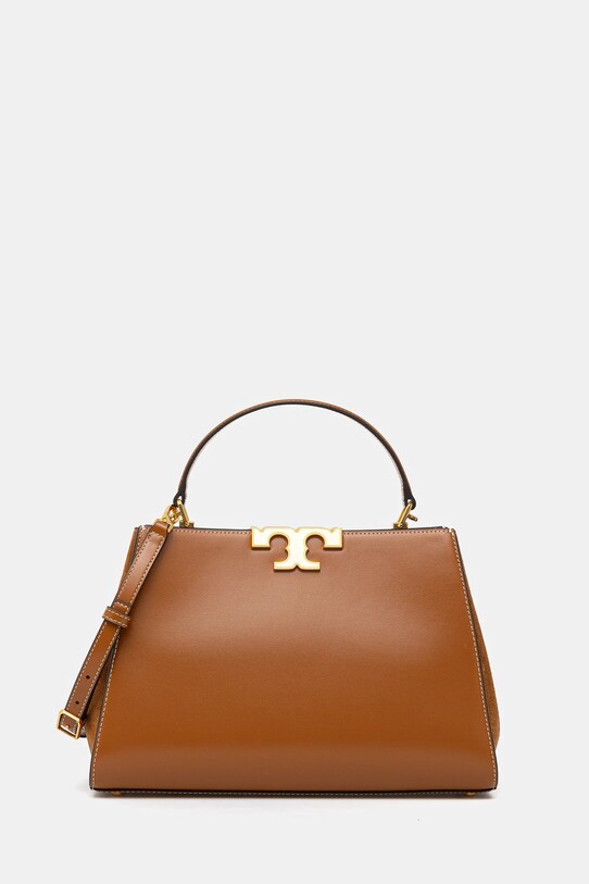 Tory Burch poșetă de piele Eleanor uni maro 137312.201