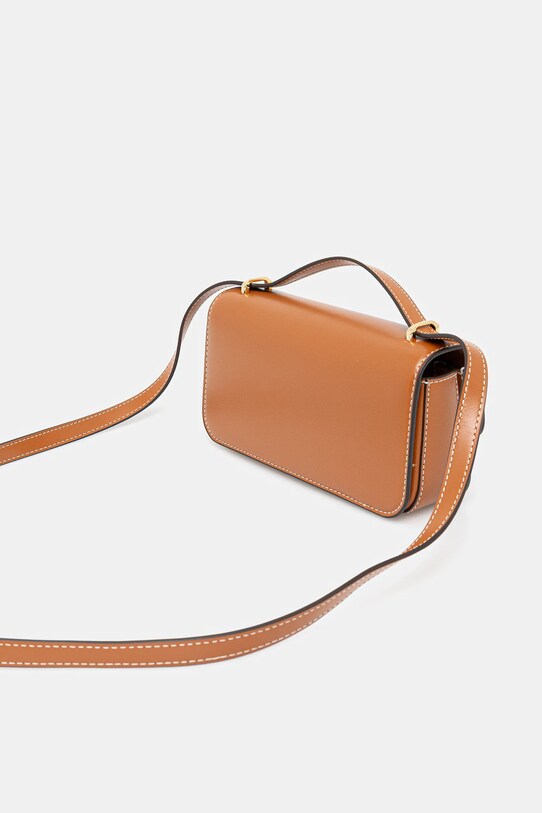 Accesorii Tory Burch poșetă de piele Eleanor 158734.200 maro