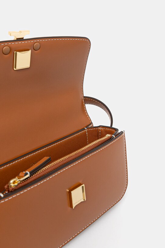 Tory Burch poșetă de piele Eleanor maro 158734.200