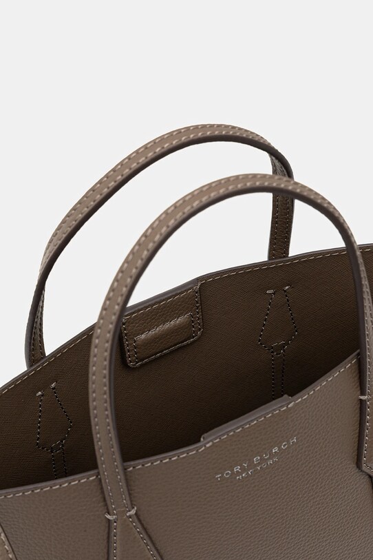 Tory Burch torebka skórzana Perry brązowy 174234.250