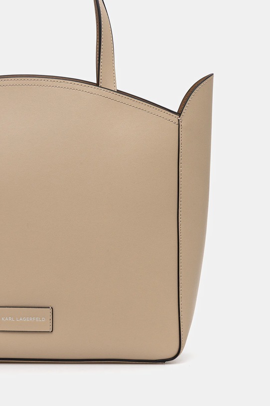 Akcesoria Karl Lagerfeld torebka skórzana A3W30043 beżowy