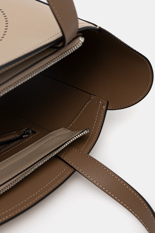 Karl Lagerfeld torebka skórzana A3W30043 beżowy