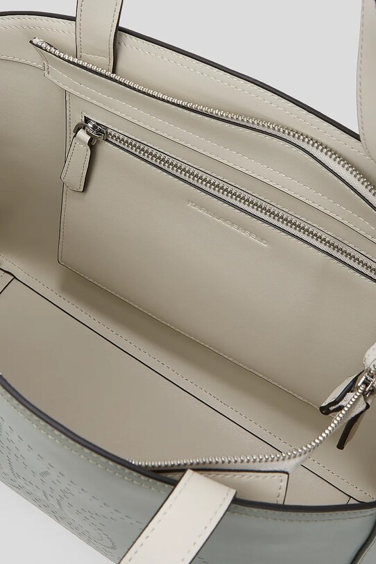 Кожаная сумочка Karl Lagerfeld K/CIRCLE A3W30043 серый