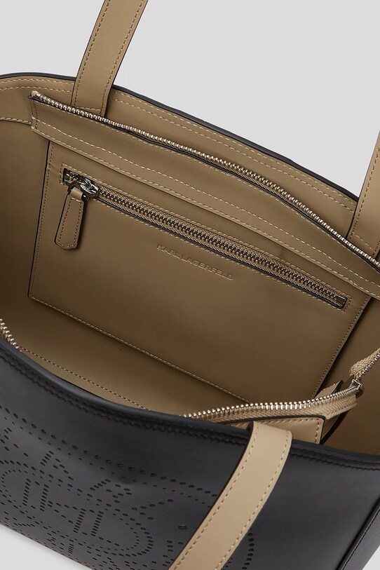 Accesorii Karl Lagerfeld poșetă de piele A3W30043 negru