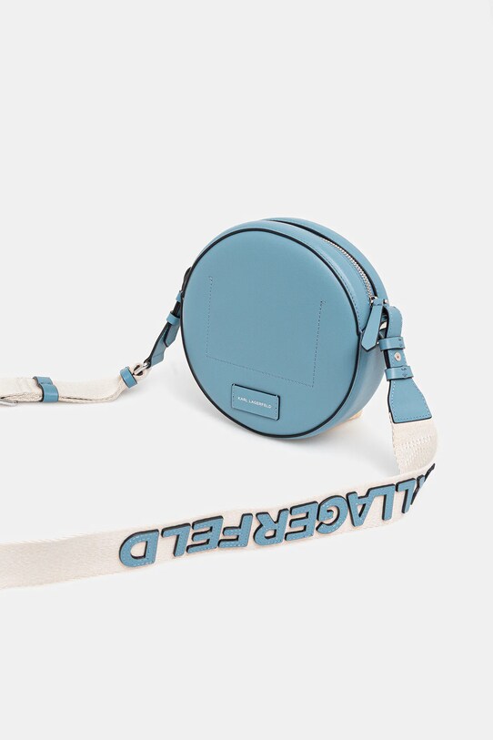 Accesorii Karl Lagerfeld geantă de piele A3W30059 turcoaz