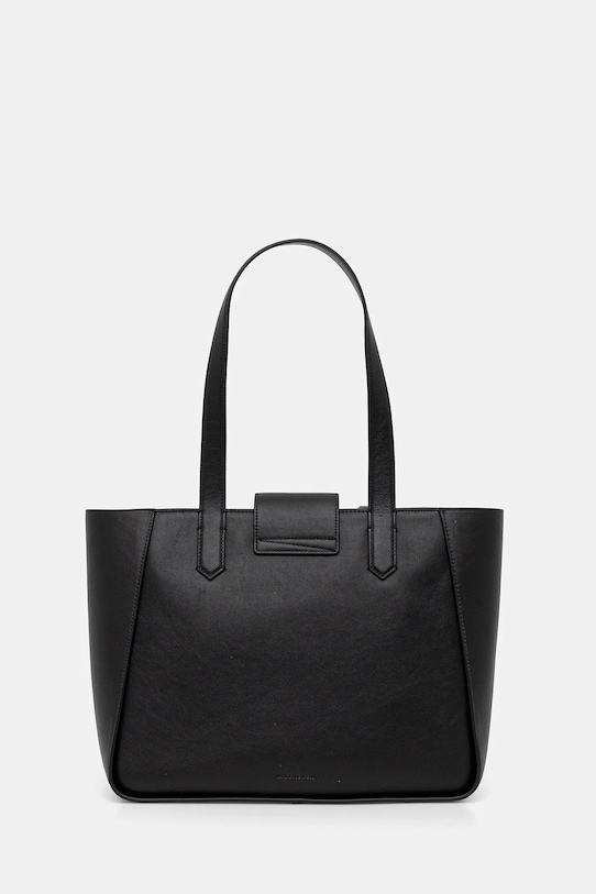 Akcesoria Karl Lagerfeld torebka skórzana K/SIGNATURE A3W30133 czarny