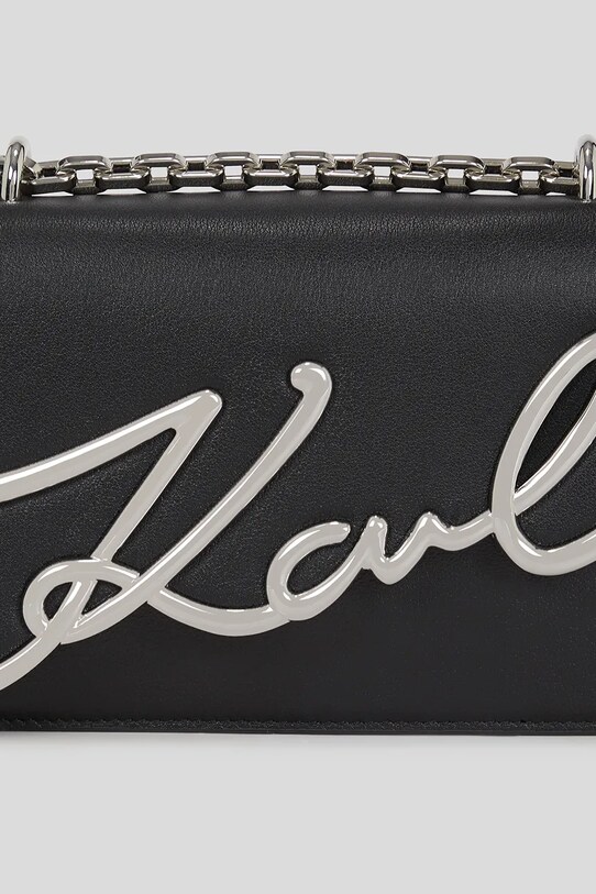 Аксесуари Шкіряна сумочка Karl Lagerfeld A3W30138 чорний
