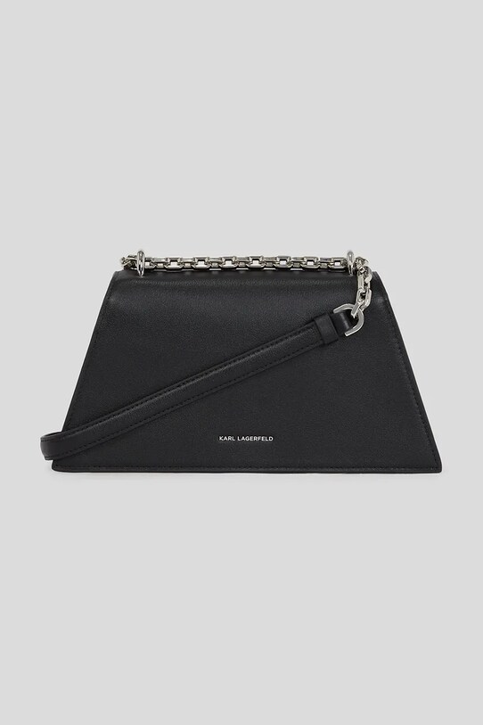 Шкіряна сумочка Karl Lagerfeld чорний A3W30138