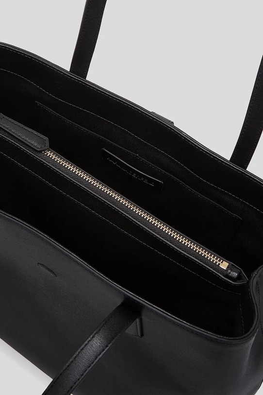 Doplňky Kožená kabelka Karl Lagerfeld A3W30150 černá