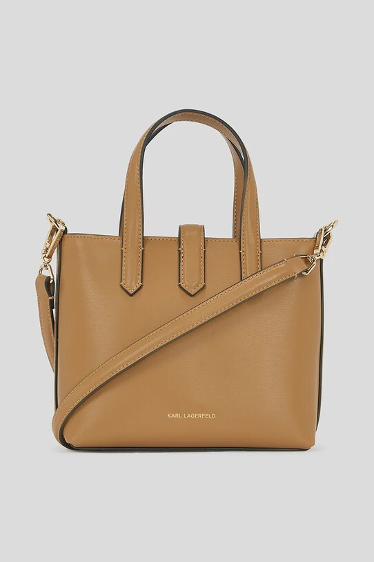 Кожаная сумочка Karl Lagerfeld K/AUTOGRAPH коричневый A3W30151