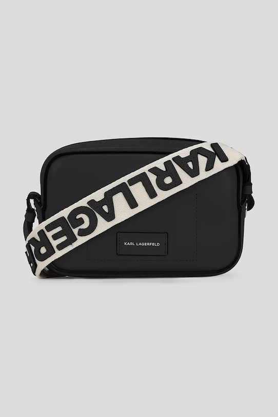 Шкіряна сумочка Karl Lagerfeld K/CIRCLE чорний A3W30310