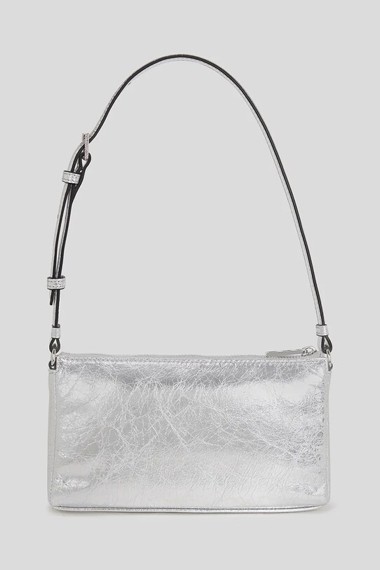 Karl Lagerfeld bőr táska A3W30311 ezüst AW25