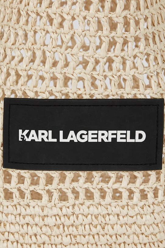 Plážová taška Karl Lagerfeld béžová A3W46033