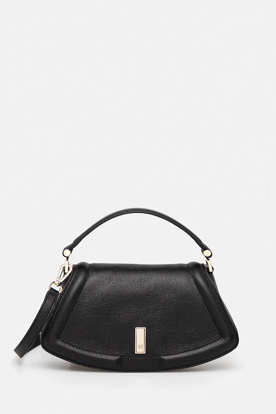 BOSS poșetă de piele uni negru 50547738