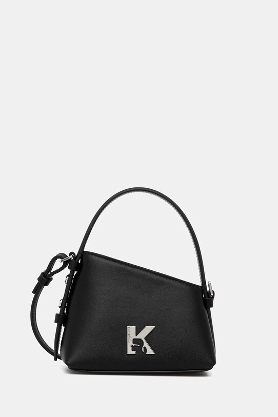 Karl Lagerfeld Jeans poșetă de piele uni negru A3W30289