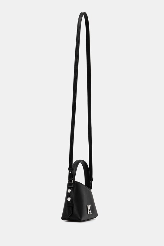 Karl Lagerfeld Jeans poșetă de piele A3W30289 negru AW25