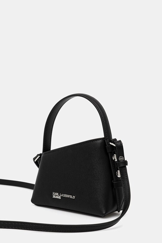 Accesorii Karl Lagerfeld Jeans poșetă de piele A3W30289 negru