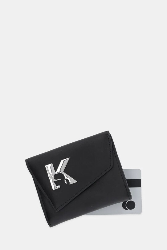 Αξεσουάρ Δερμάτινο πορτοφόλι Karl Lagerfeld Jeans A3W32068 μαύρο