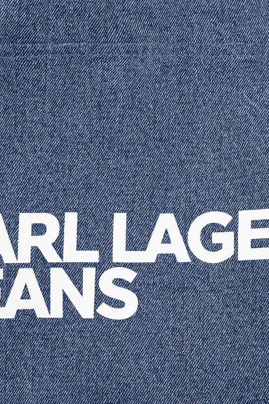Bombažna torba Karl Lagerfeld Jeans modra A3W50069