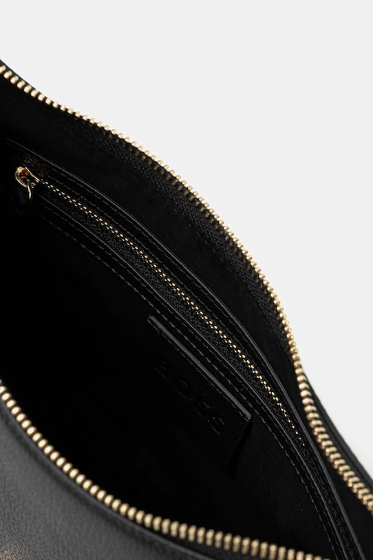 Usnjena torbica BOSS 50547705 črna