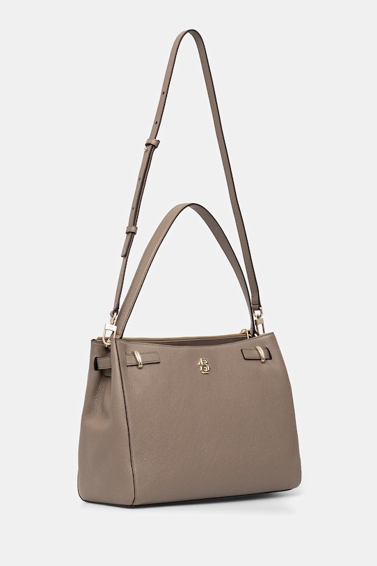 BOSS geantă de piele 50547714 maro AW25