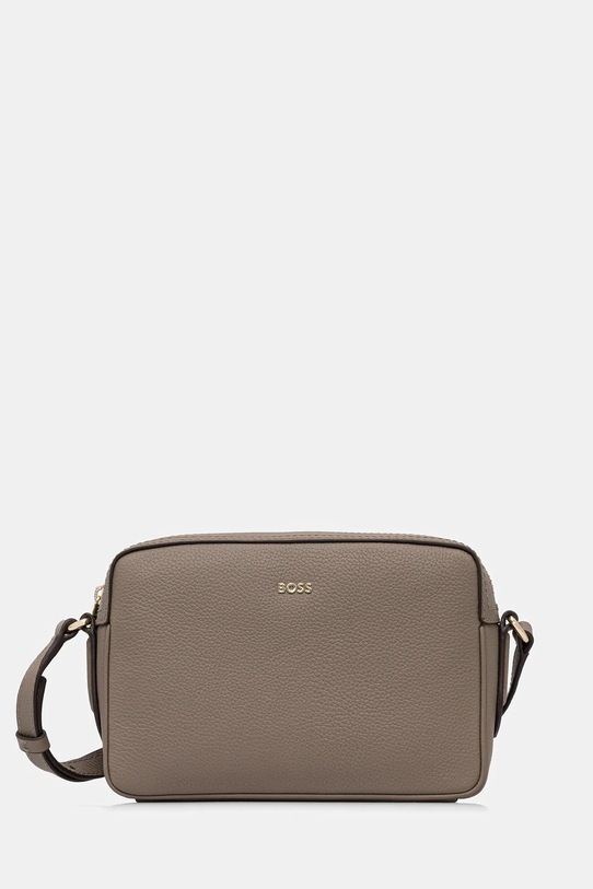 BOSS borsa a mano in pelle pelle fiore marrone 50547733