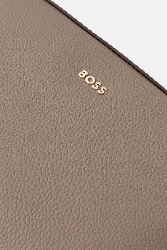 BOSS borsa a mano in pelle marrone 50547733