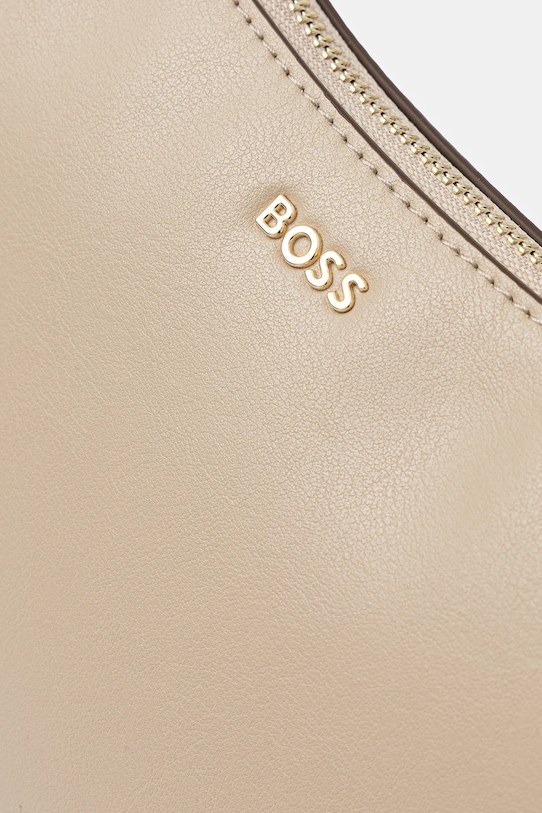 BOSS torebka skórzana beżowy 50547773