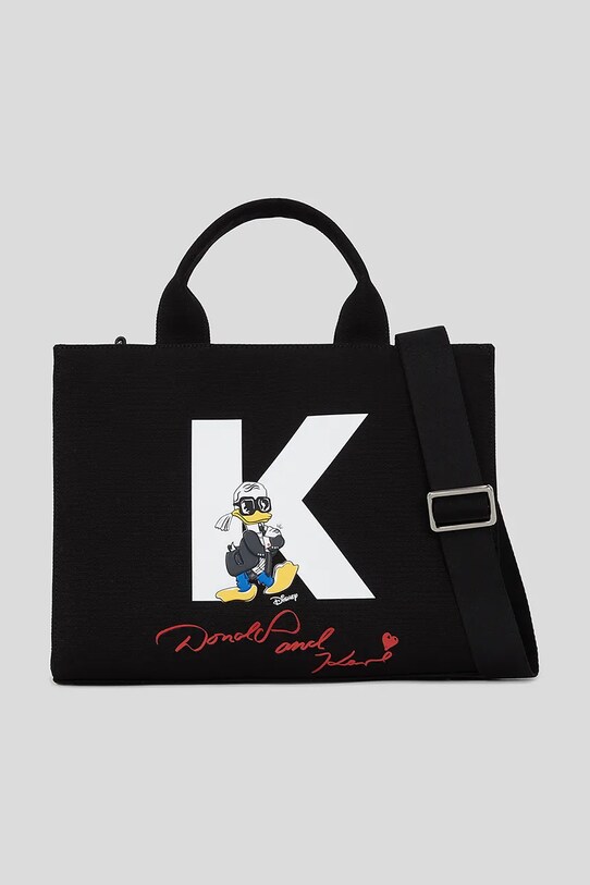 Karl Lagerfeld torebka KL X DISNEY mieści A4 czarny A3W50102