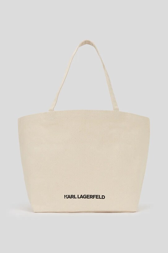 Karl Lagerfeld pamut táska A3W50108 bézs AW25